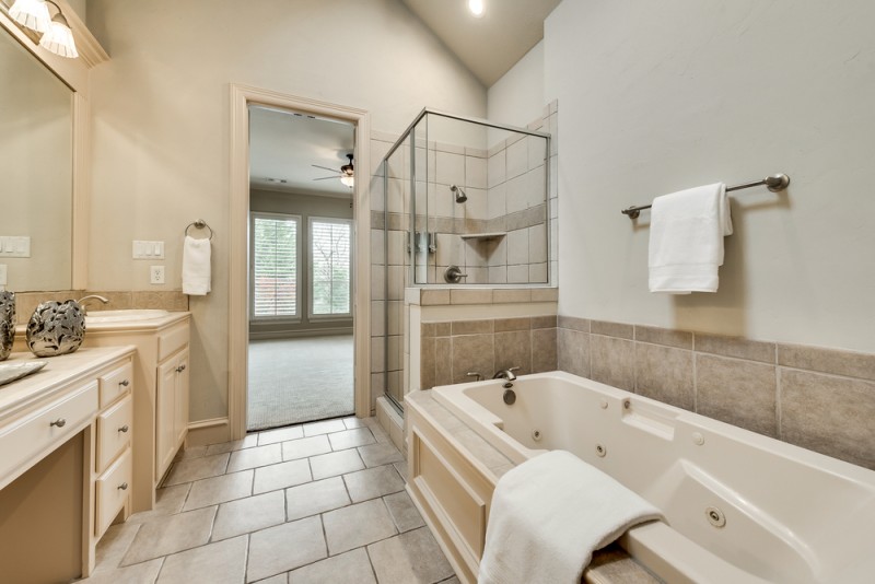    Master Bathroom has Jetted Tub and Separate Shower 