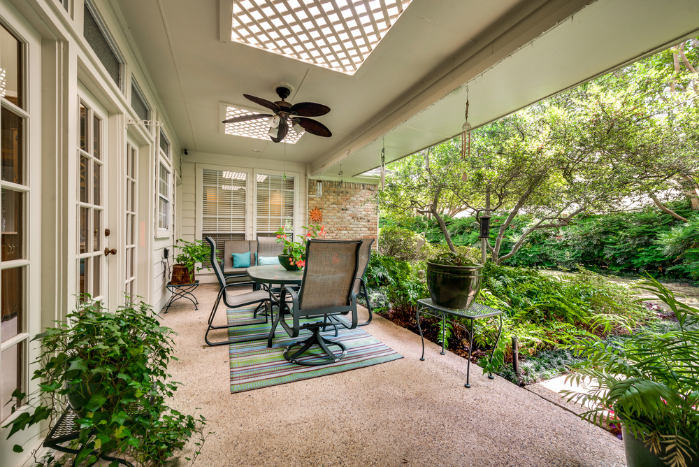    Relaxing Back Covered Patio is the Perfect spot to Unwind 
