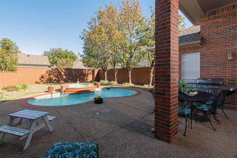    Sparkling Backyard Swimming Pool 