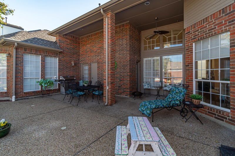    Covered and Extended Patio 