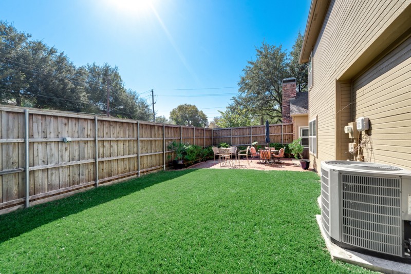    Grassy Backyard with Extended Patio Great Place to Relax and Entertain 